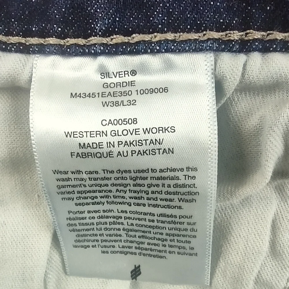 Silver Jeans Men's Gordie Size 38x31 Loose Straight Leg Med Wash Blue Denim - Picture 9 of 11